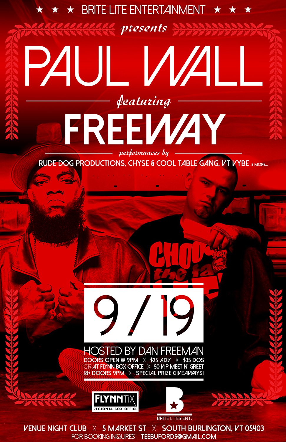 Pall Wall and Freeway poster design