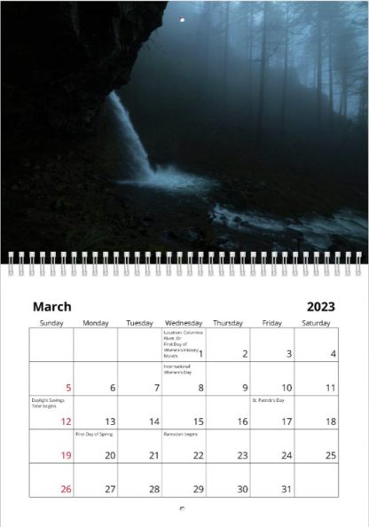 Columbia Gorge, Or – Christopher Lisle 2023 Calendar