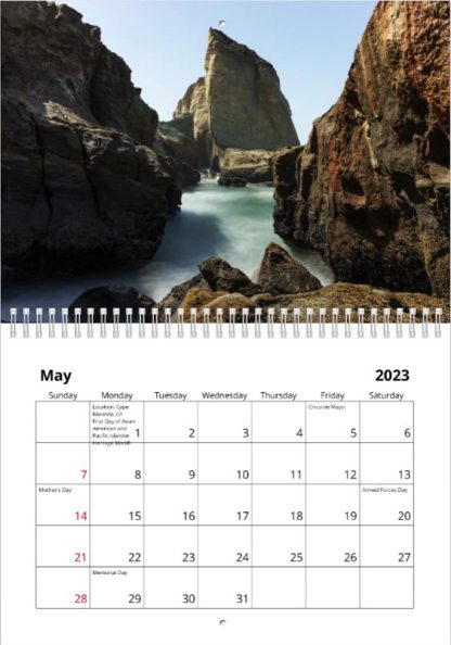 Cape Kiawanda, Or – Christopher Lisle 2023 Calendar