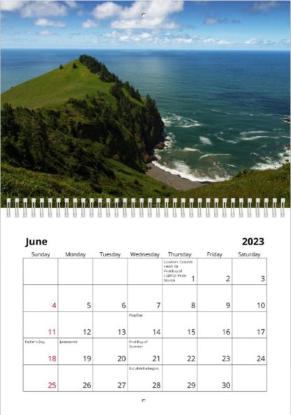 Cascade Head, Or – Christopher Lisle 2023 Calendar