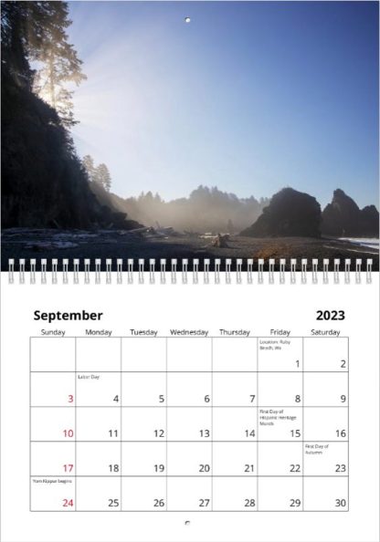 Ruby Beach, Wa – Christopher Lisle 2023 Calendar