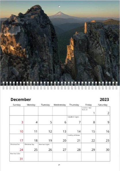 High Rock, Or – Christopher Lisle 2023 Calendar