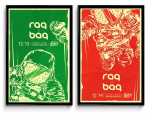 - "RAQ" (1) Limited edition silk-screen (2) 11 x 17 posters series (34/35) – (23/35)